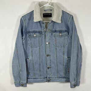 The Fifth Label Sherpa Lined Denim Jacket Womens Size XS Blue Light Wash